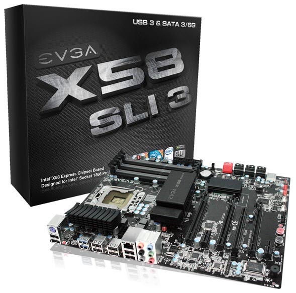 EVGA X58 SLI3 - deska pro nadšence nese USB 3.0 i SATA 6 Gb/s