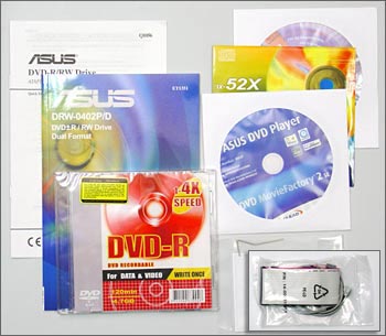 "Pionýrský" DVD rekordér: ASUS DRW-0402P