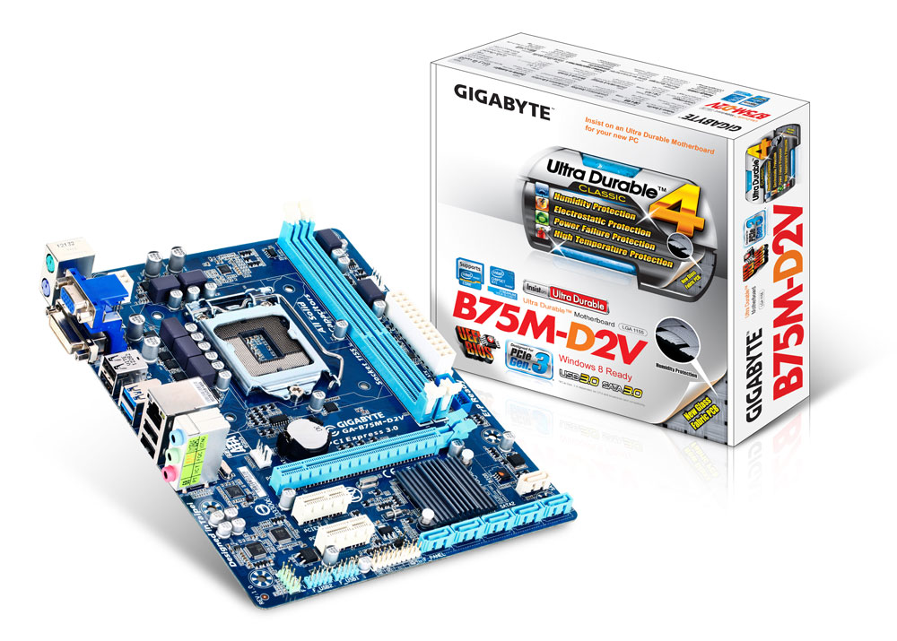 Gigabyte uvedl B75M-D2V. Základ s čipsetem B75