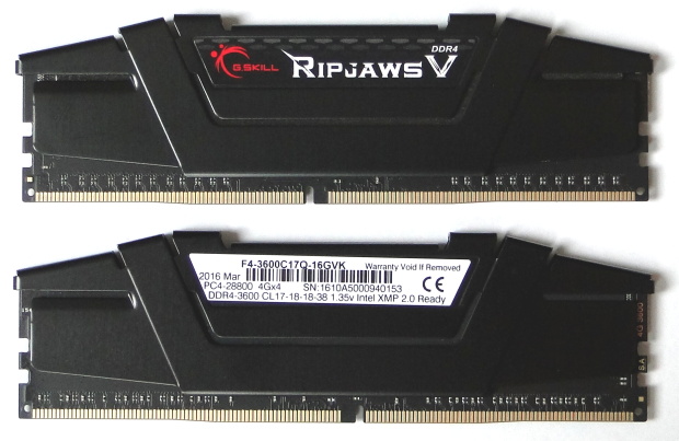 G.Skill Ripjaws V DDR4-3600 16GB (4 × 4GB) kit v testu