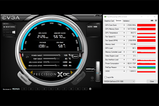 Frekvence 2126 MHz byla stabilní