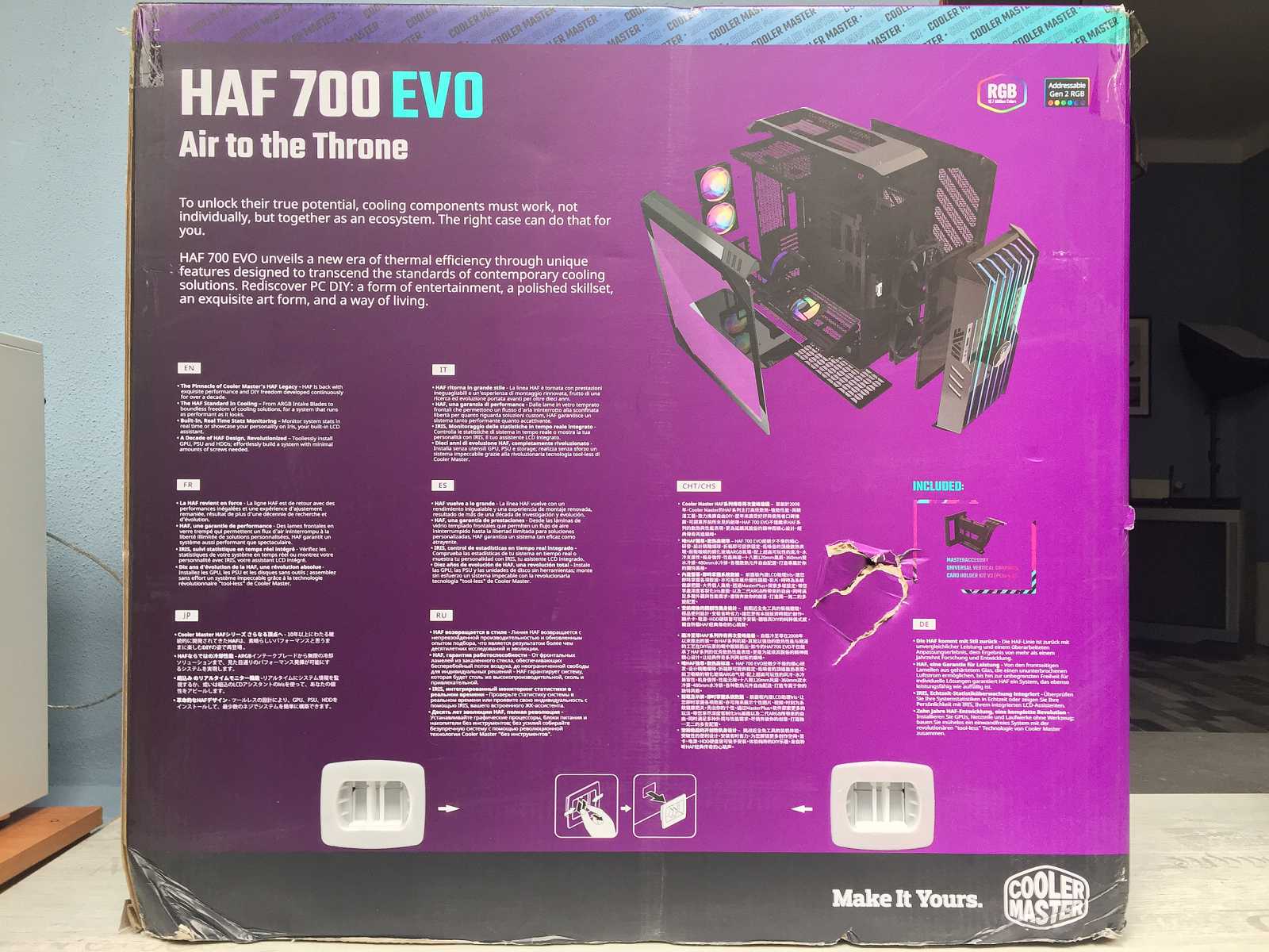 Test skříně Cooler Master HAF 700 EVO – extrém v mnoha aspektech