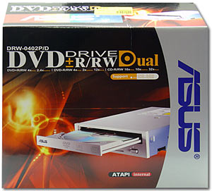 "Pionýrský" DVD rekordér: ASUS DRW-0402P