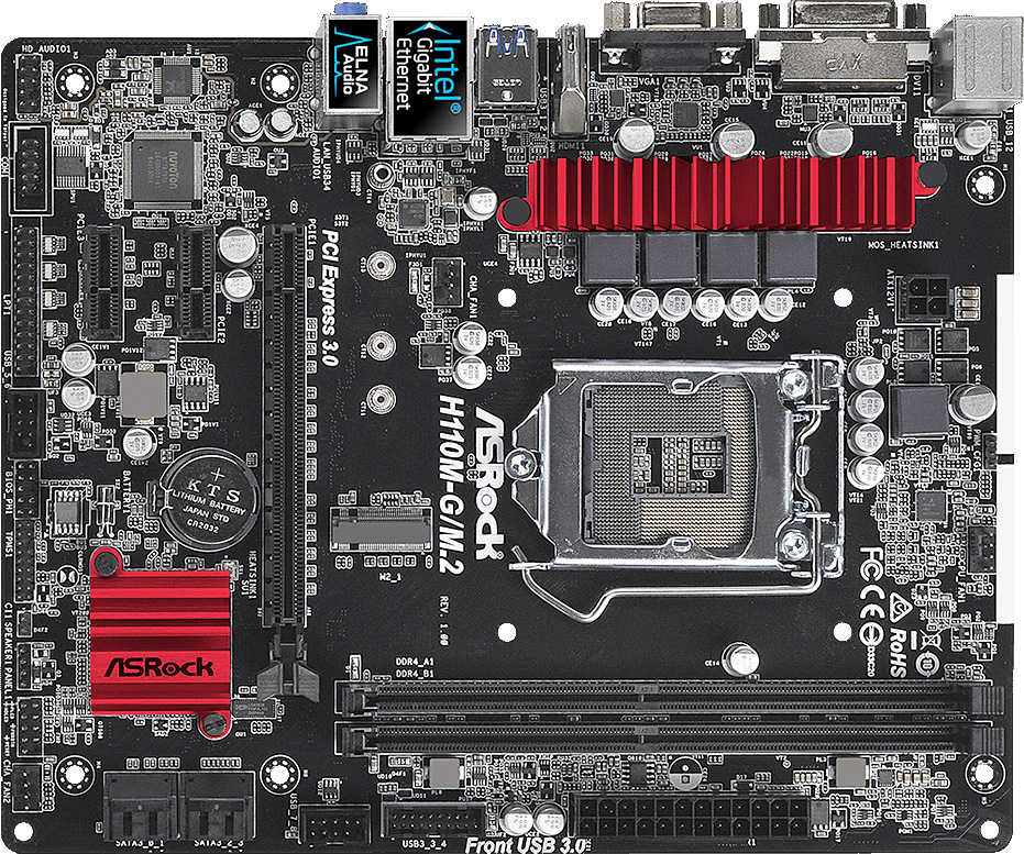 Základní deska ASRock H110M-G/M.2