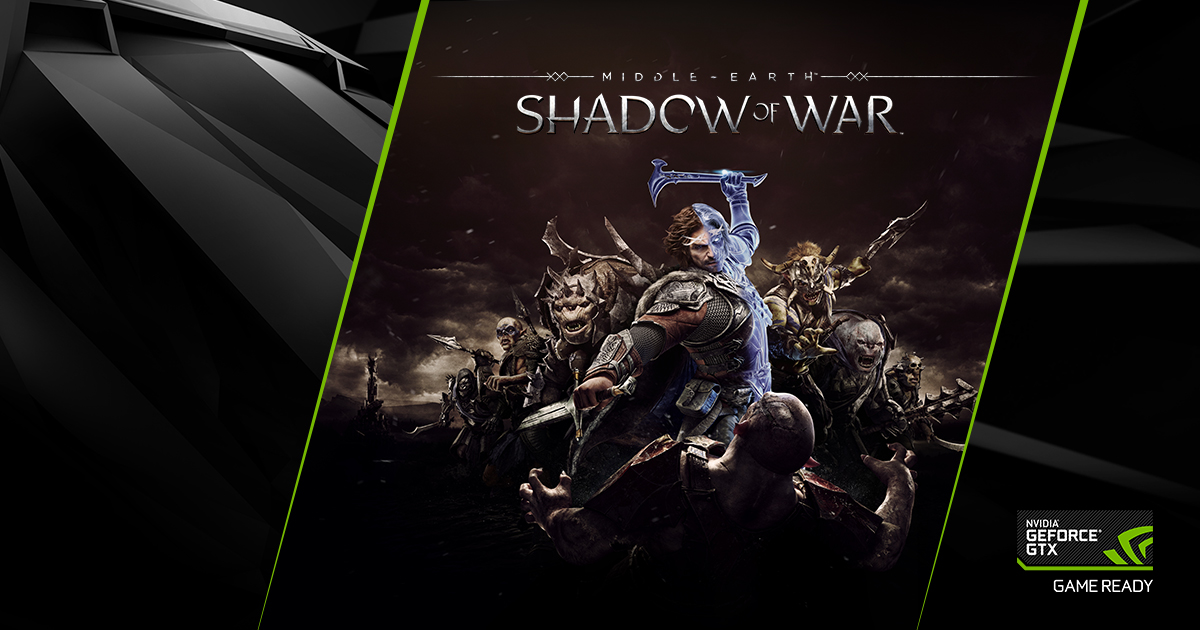 Nvidia dává ke grafikám GeForce GTX 1080 (Ti) zdarma Middle-earth: Shadow of War