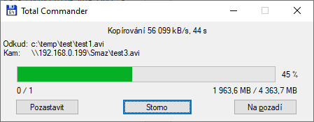 Nahrávání (upload) po Wi-Fi 6