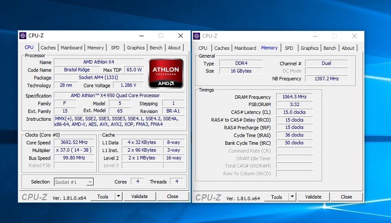 Intel Pentium G4400, AMD Athlon x4 950 a Ryzen 3 1200 v testu 