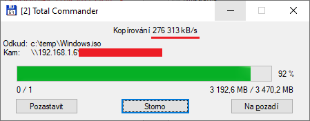 Zápis s akcelerací – data jdou nejprve do SSD