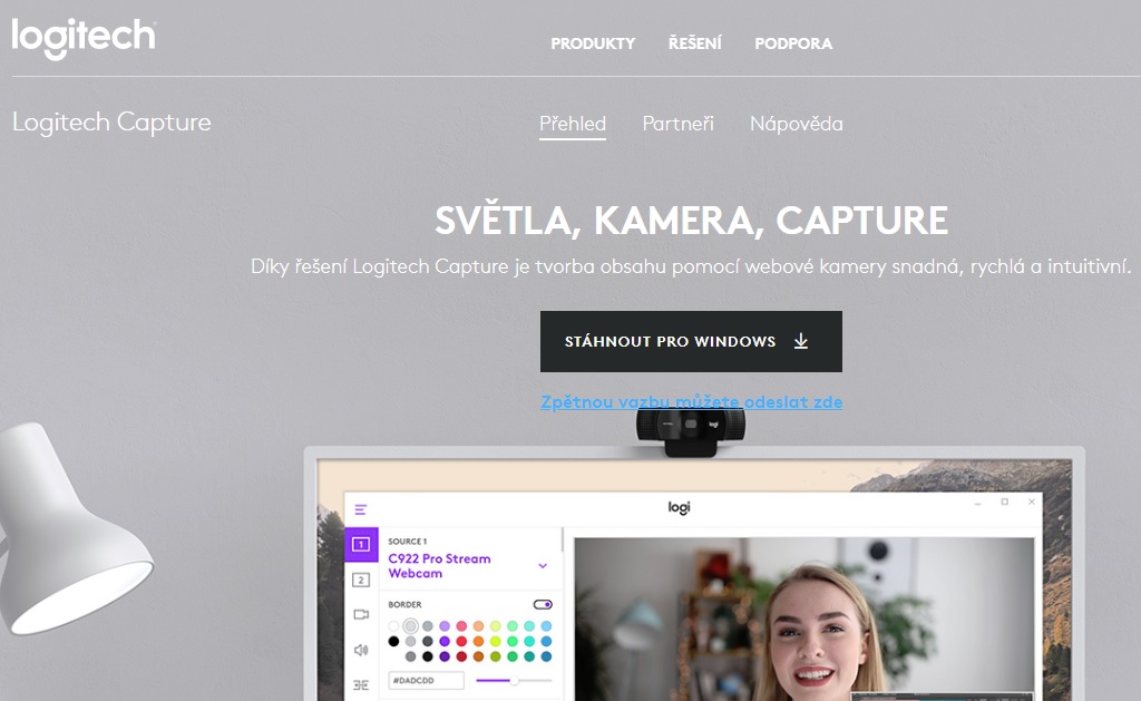 Logitech Capture umožní tvorbu profesionálně vyhlížejících videí