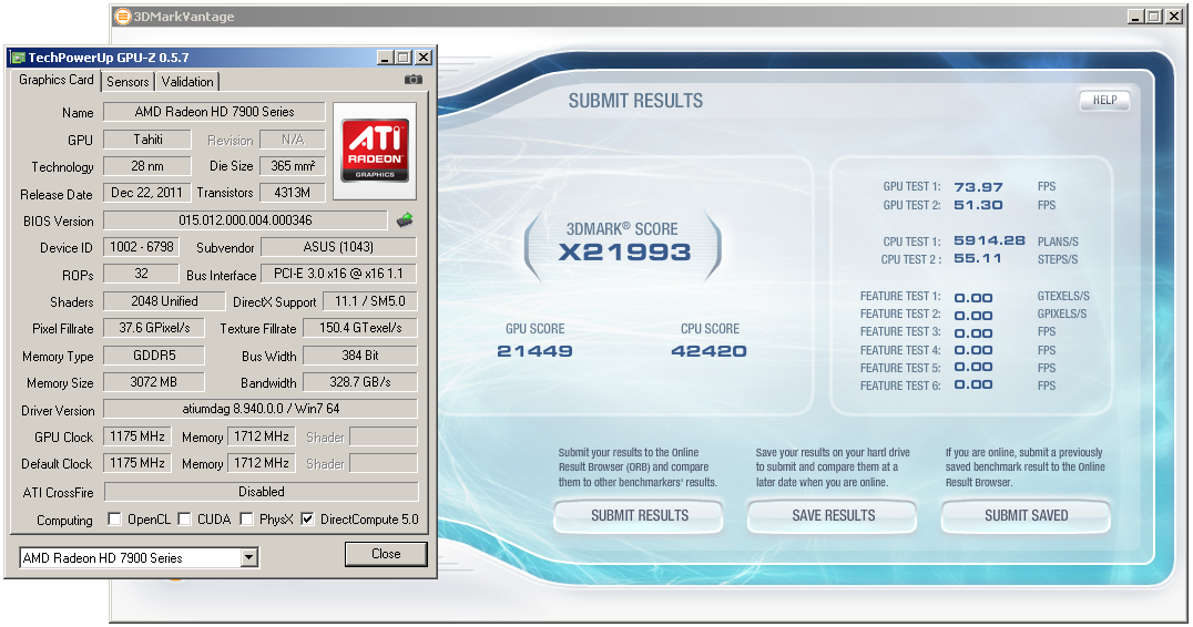 Nový drtič výkonu v testu – Asus Radeon HD 7970 3 GB