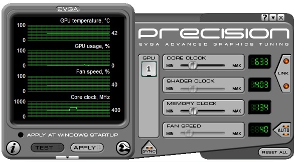 msi afterburner or evga precision x for vidia