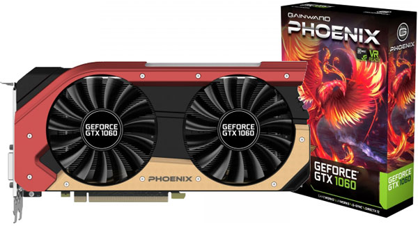 Grafická karta nVidia GeForce GTX 1060 - Gainward GeForce GTX 1060 Phoenix 6GB