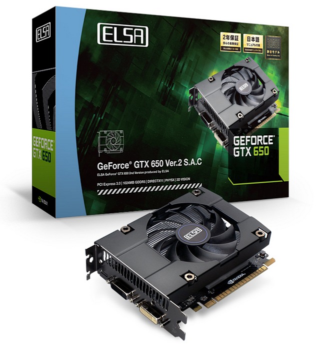 ELSA ohlašuje druhou revizi grafické karty GeForce GTX 650 S.A.C.