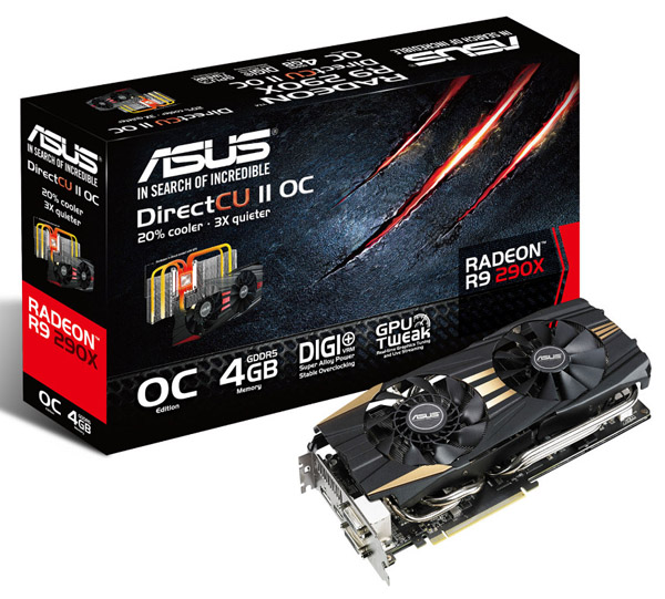 ASUS oznámil vydání grafických karet R9 290X a R9 290 DirectCU II OC