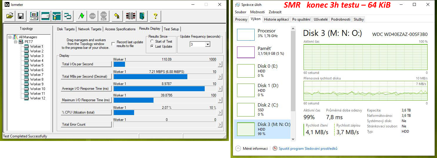 Test disků Western Digital Blue – CMR klasika versus SMR šindel