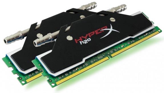 Kingston připravil luxusní vodou chlazené DDR3 operační paměti HyperX H2O