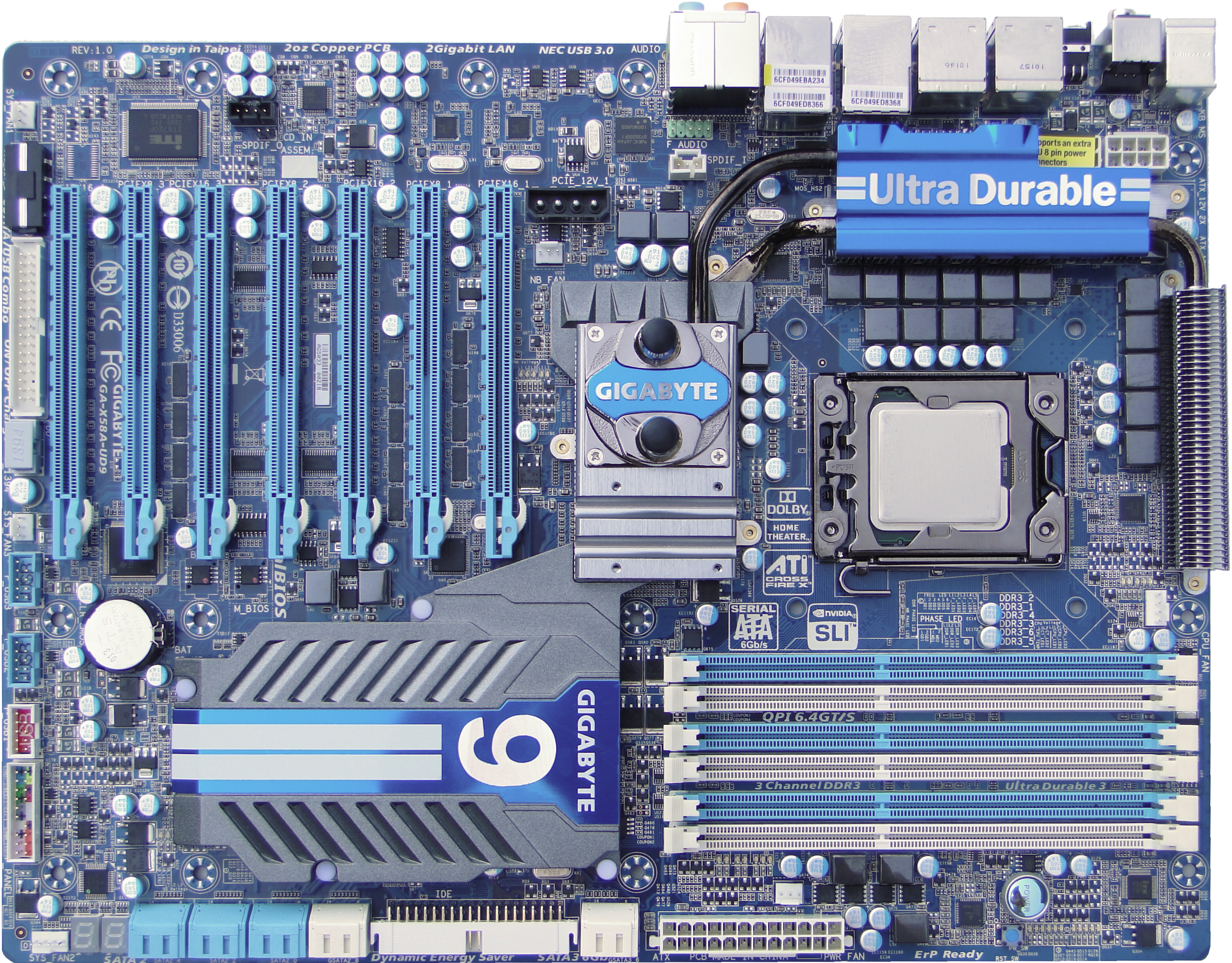 Gigabyte GA-X58A-UD9 – Nejluxusnější základ od Gigabyte