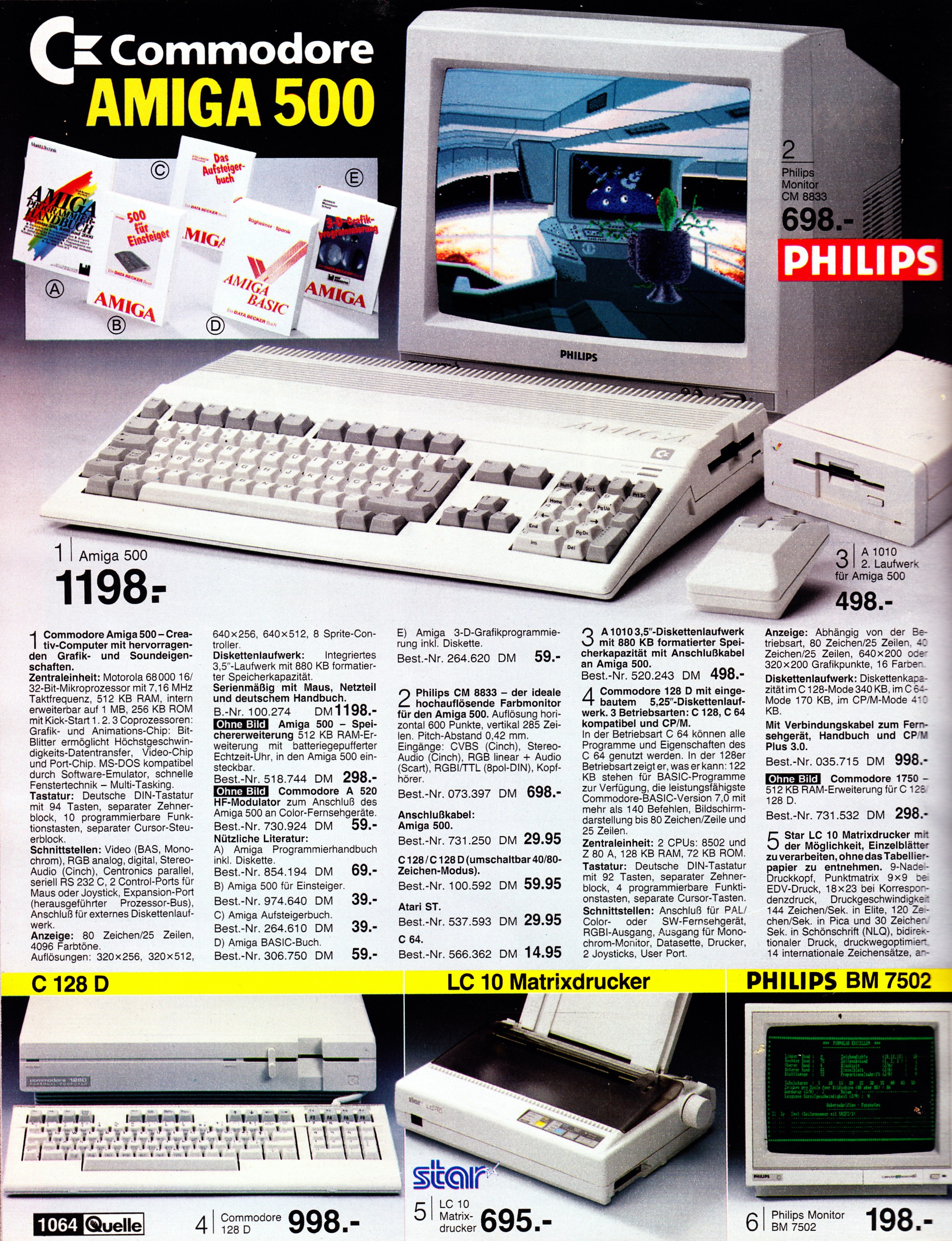 Z katalogu Quelle, rok 1988 via Videogameszone.de