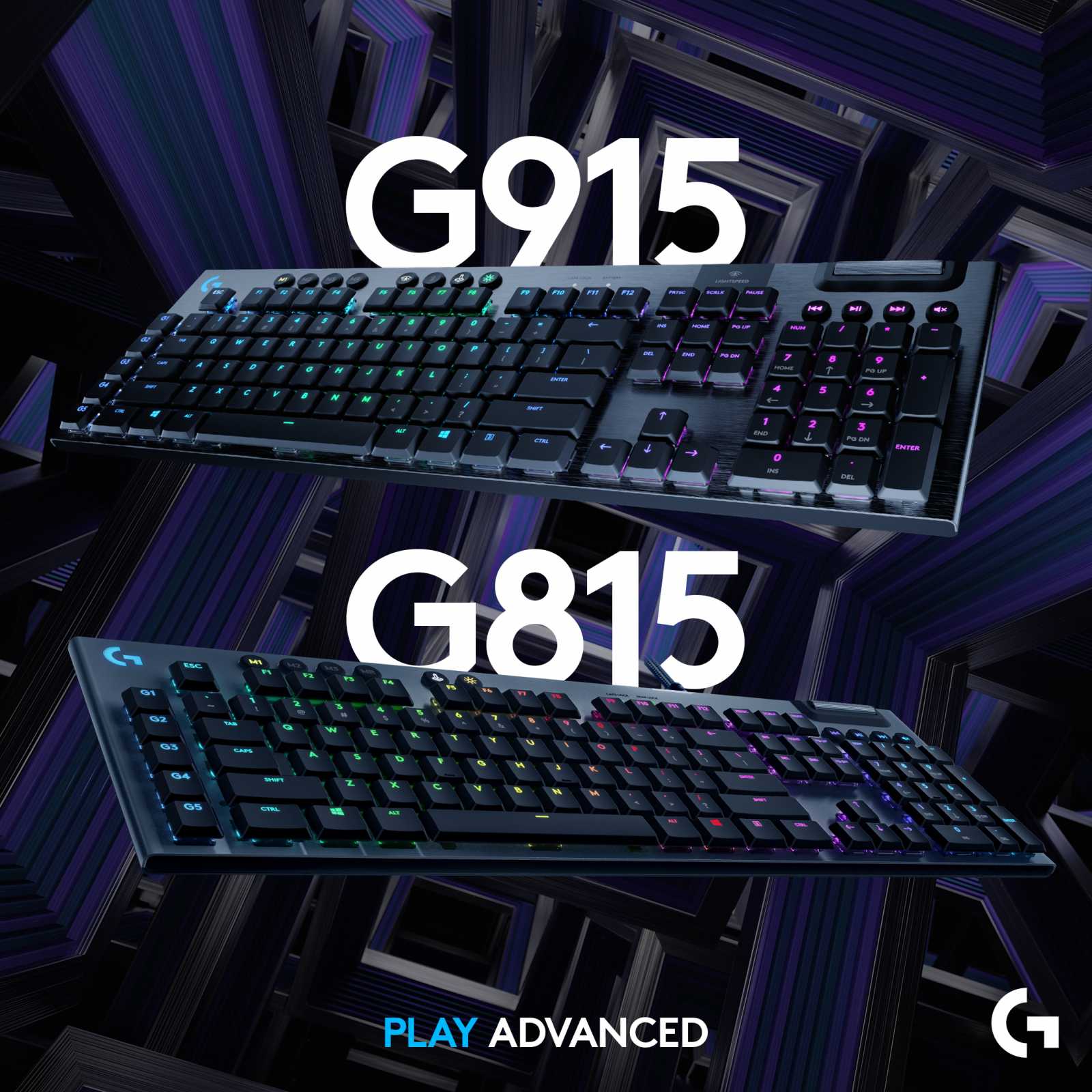 Logitech G915 LIGHTSPEED a G815 LIGHTSYNC: herní klávesnice s RGB podsvícením