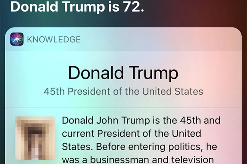 Siri si myslí, že Donald Trump je penis