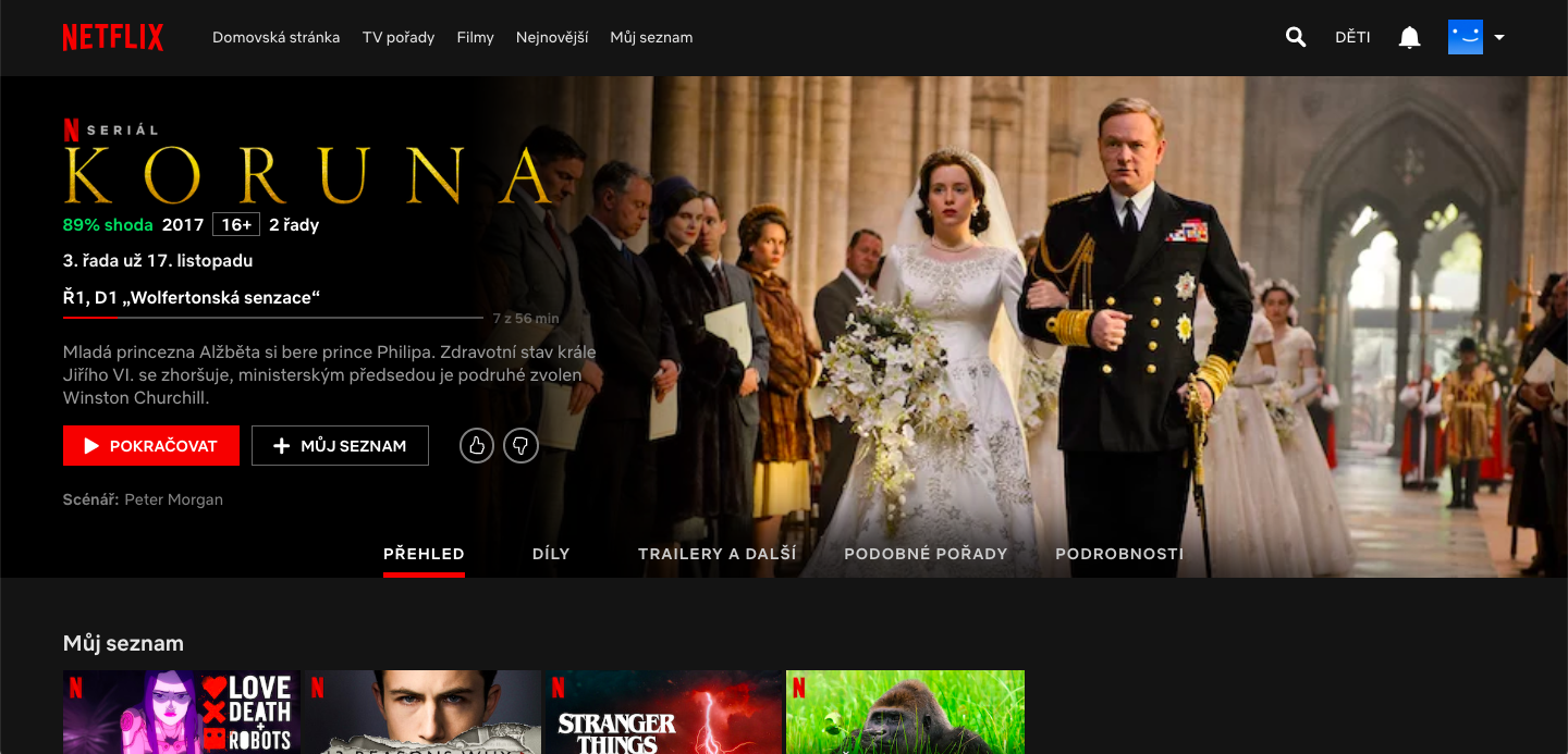 Netflix spouští české uživatelské rozhraní s českými titulky i dabingem