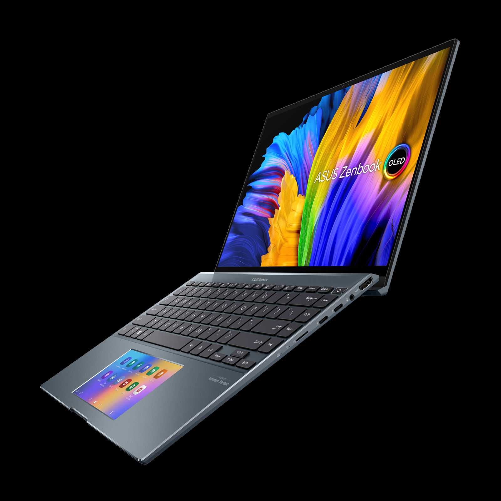 Zenbook 14X OLED_UX5400_Product photo_Pine Grey_11th gen Intel Core i7 CPU