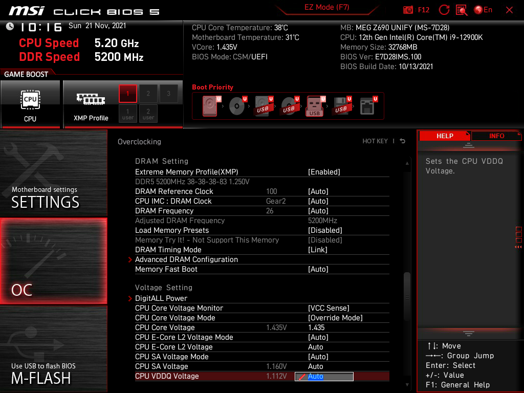 MSI Z690 MEG Unify: Taktujeme CPU a paměti na desce MSI