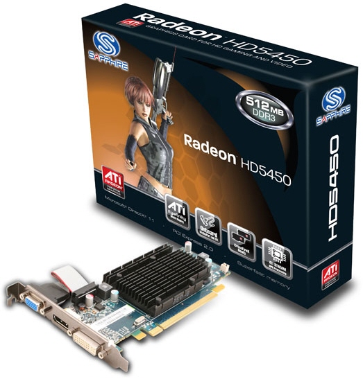 ATI Radeon HD 5450 -  v podání Sapphire