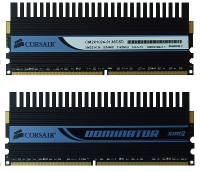 Corsair Dominator - nejrychlejší DDR2 paměť na trhu