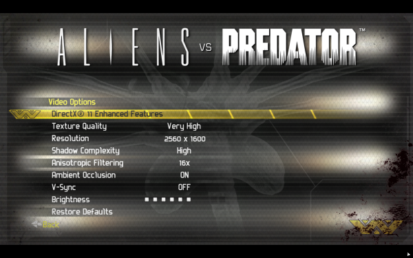 Aliens Vs Predator DX9 a DX11