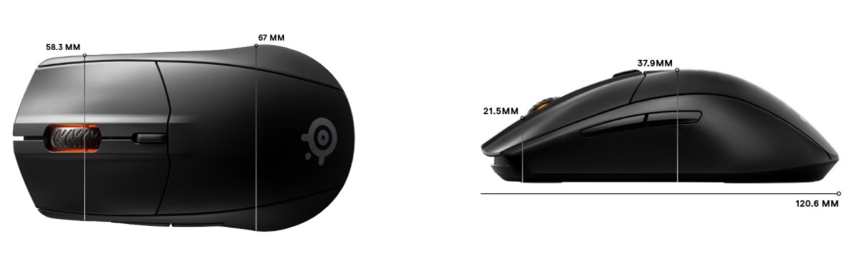 SteelSeries Rival 3 Wireless nemá ocas a žere tužkové baterky 