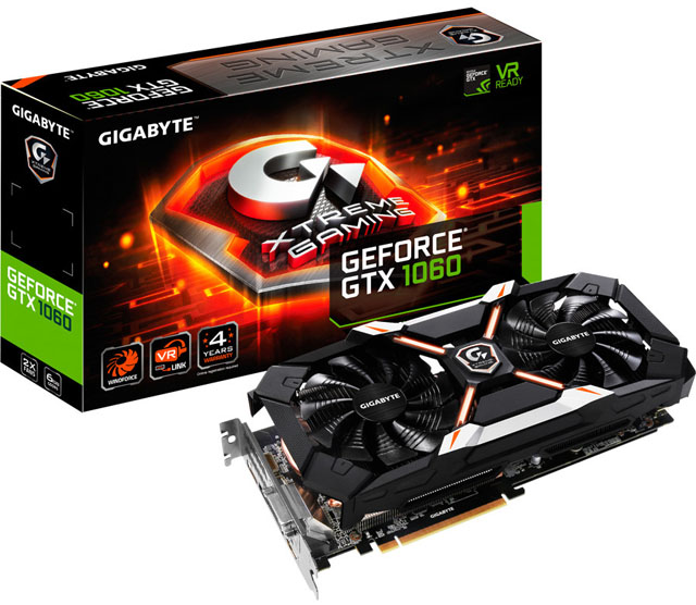 Nejvyšším modelem GeForce GTX 1060 od Gigabyte se stane provedení Xtreme Gaming