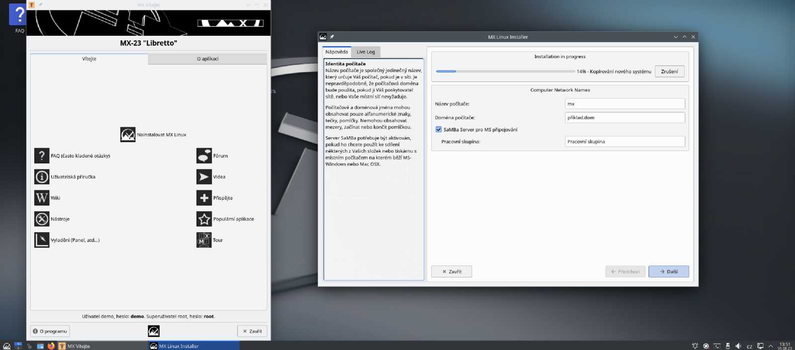 MX Linux verze 23: instalace, krátké přestavení, upgrade