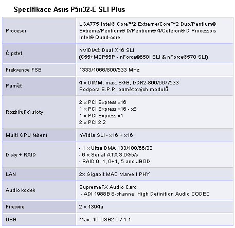 Základovky pro Intel - 1/3 (Asus P5N32-E SLI Plus a MSI P35 Neo-F)