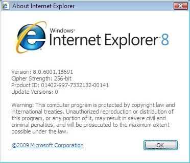 Internet Explorer 8 je hotový