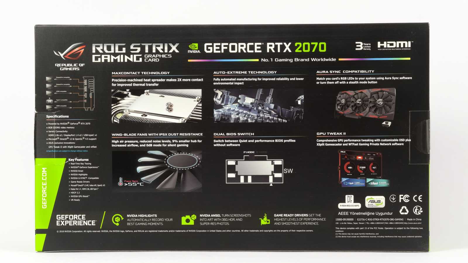 Asus ROG Strix RTX 2070 O8G Gaming v testu