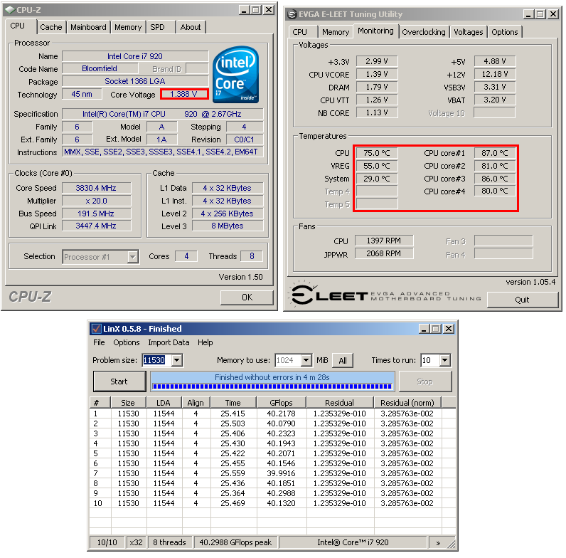 Intel Core i7 920 - Srovnání výrobních revizí C0 a D0