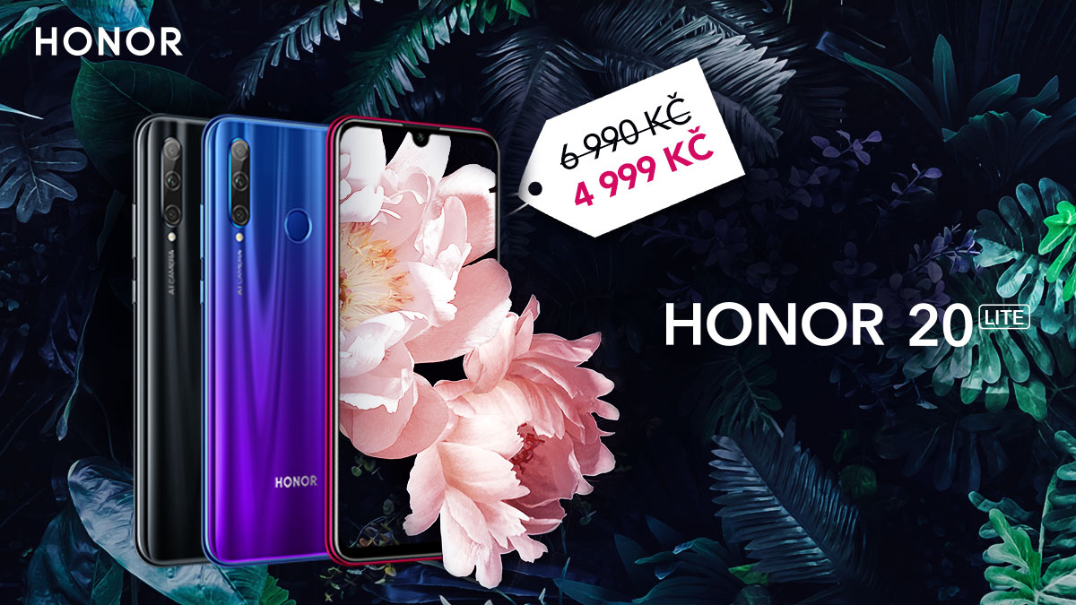 Honor 20 Lite v březnu zlevňuje na necelých 5 tisíc korun