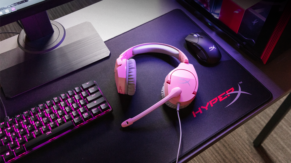 HyperX přináší růžovou barvu herního headsetu Cloud Stinger