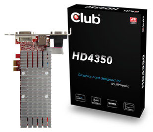 Club3D Radeon HD 4350 na sběrnici PCI-E x1