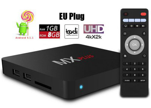 MX Plus TV Box: levný Smart TV Box s operačním systémem Android 5.1 a standardizovaným XMBC systémem