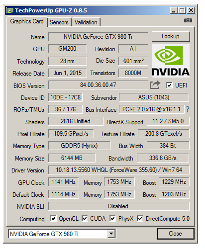 Asus ROG Poseidon GTX 980 Ti Platinum v testu