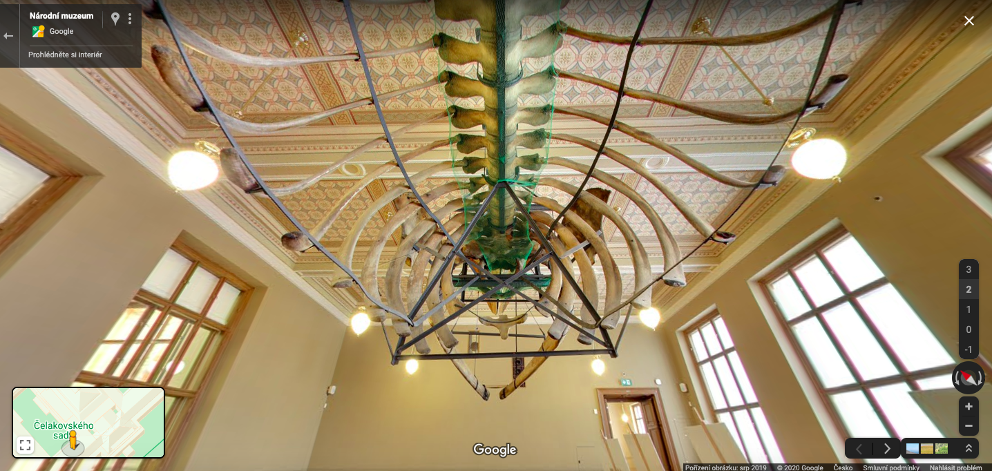 Národní muzeum si díky Google Street View může online projít každý