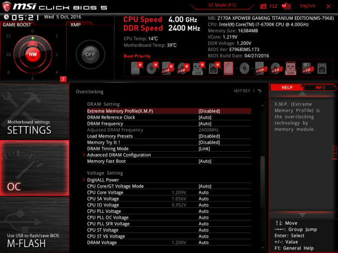 Skylake a MSI Z170A XPOWER Gaming Titanium Edition