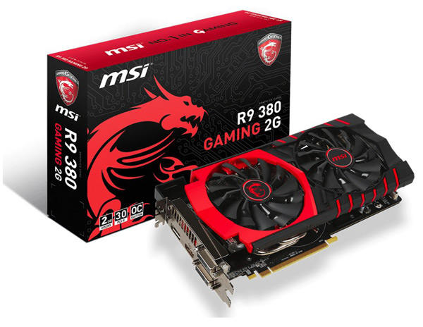 Grafická karta AMD Radeon R9 380 - MSI R9 380 GAMING 2G