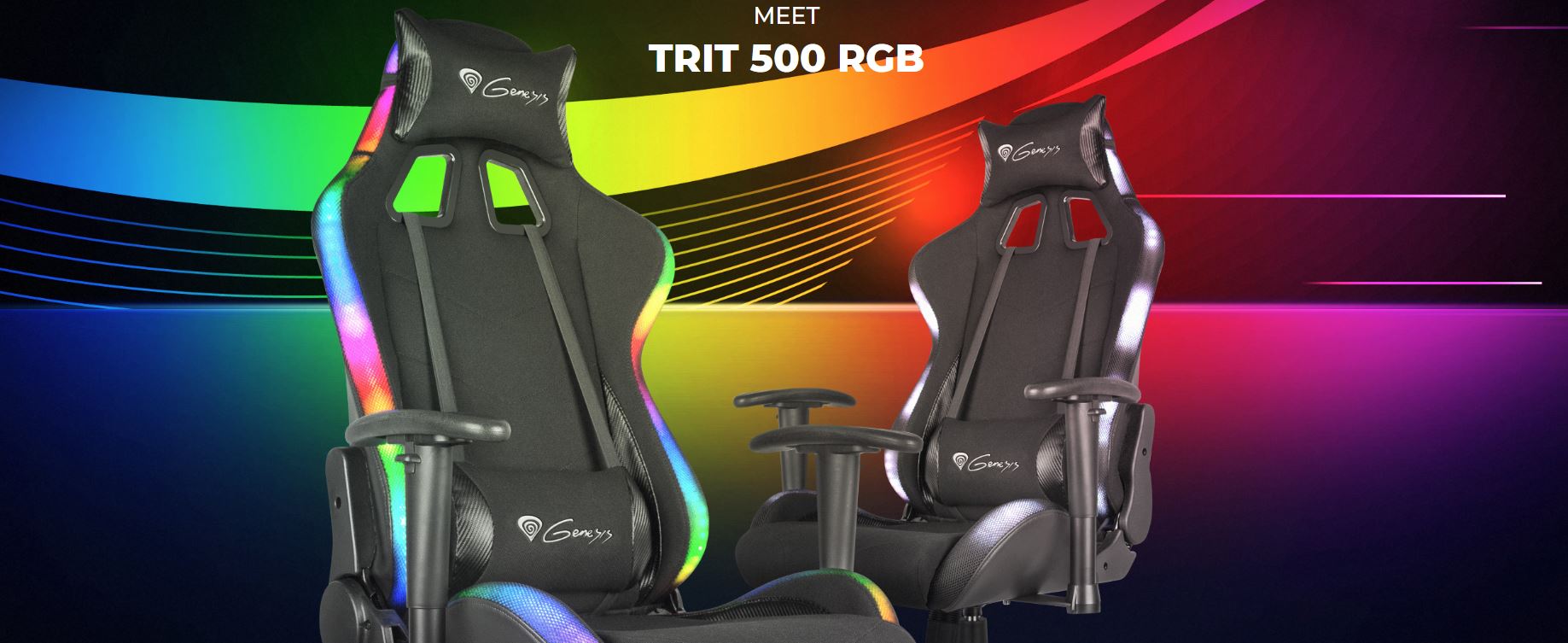 Genesis Trit 500 je nové herní křeslo s RGB podsvícením