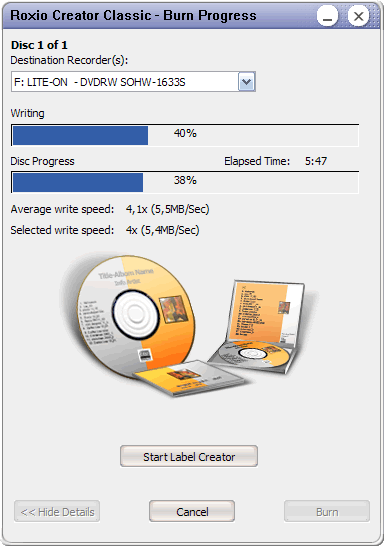 Vypalujeme - část druhá: komerční programy