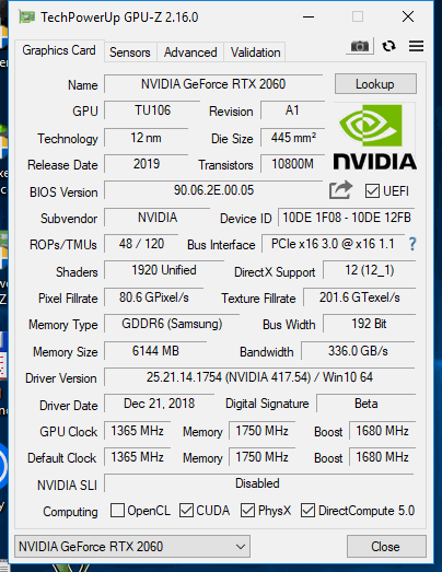 Nvidia GF RTX 2060 FE: Výkon GTX 1070 Ti pod deset tisíc