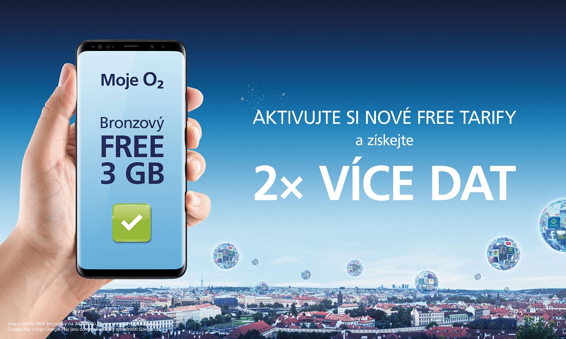 Nové tarify O2 FREE přinášejí zákazníkům více dat za stejnou cenu