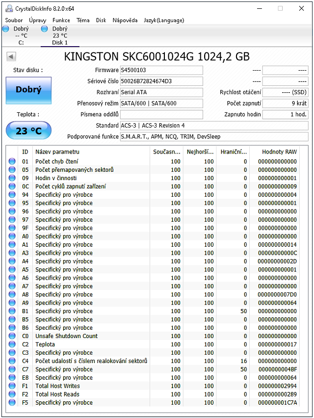 Kingston KC 600 1TB: SATA 3D TLC za solidní cenu